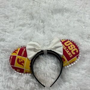 Custom USC Trojans Costume Mickey Mouse Ears with Bow